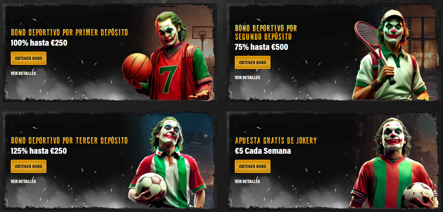 Jokery Casino bonos de apuestas deportivas